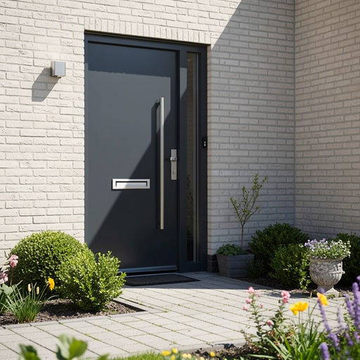 Monteur plaatst een kunststof achterdeur bij een woning in Nijverdal