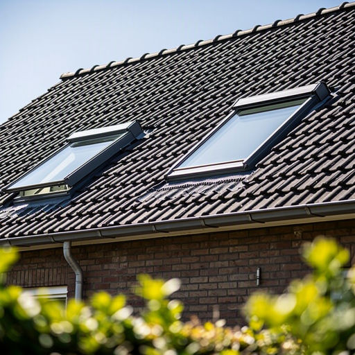 Monteur plaatst een kunststof dakraam op een schuin dak in Nijverdal