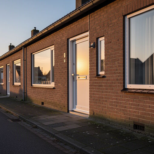 Witte kunststof voordeur met paneelwerk en SKG-slot