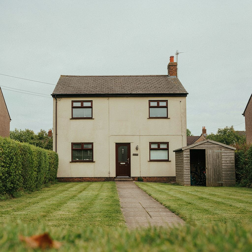 Vrijstaand huis in Holten met donkerbruine kunststof kozijnen in een rustige woonwijk