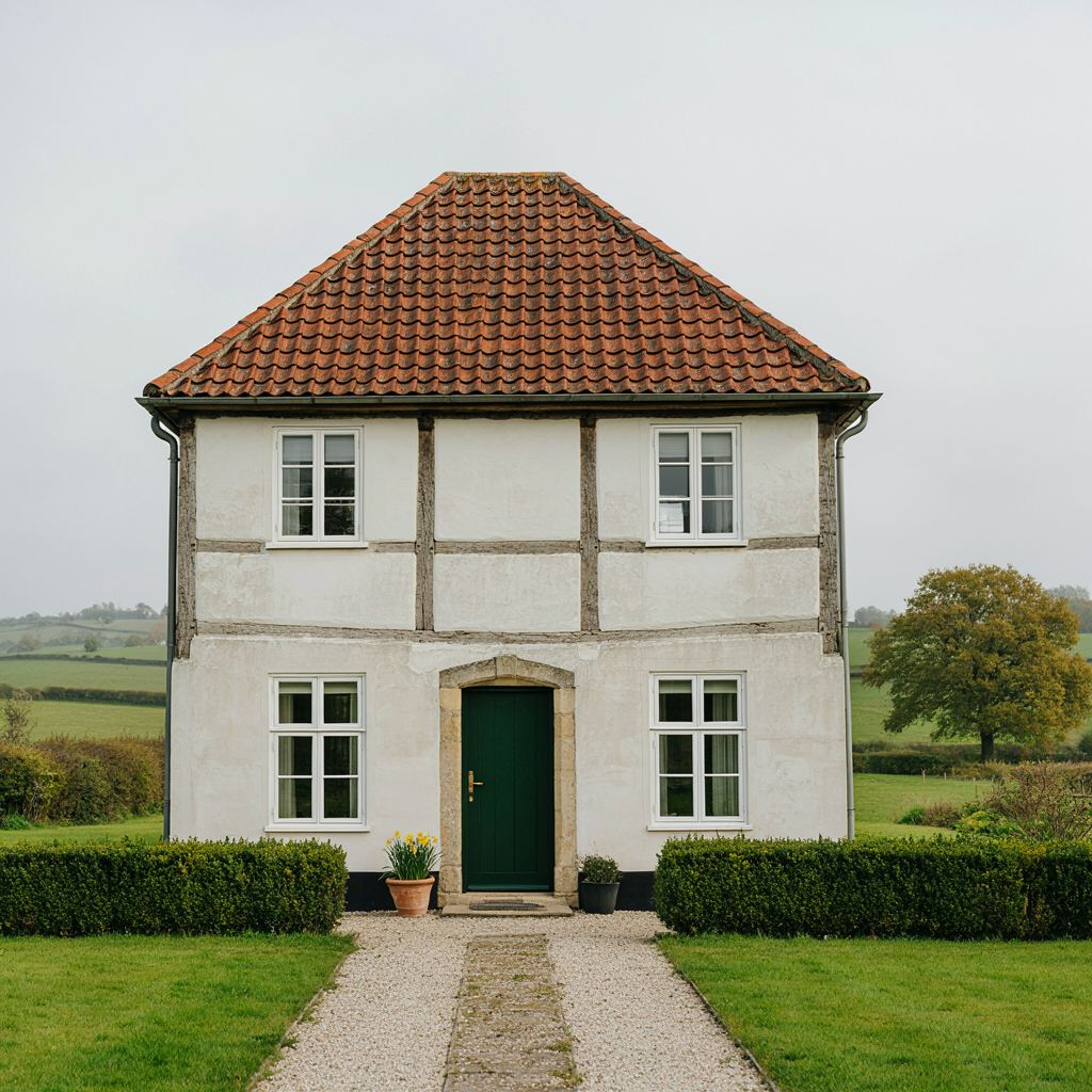 Karakteristieke vooroorlogse woning in Almelo met nieuwe witte kunststof kozijnen en zicht op een groene straat